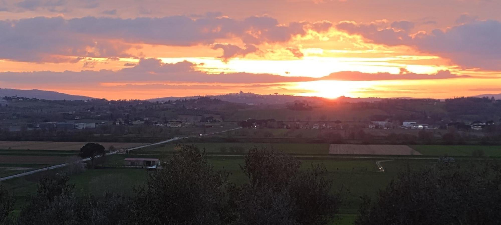 Podere Il Belvedere Su Cortona Castiglion Fiorentino Eksteriør billede